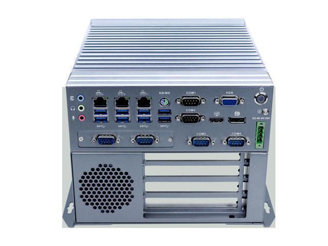 Fanless Industrial Computer, IPC, Mini PC, I5 6500T, HUNSN IX03, Windows  11/ Linux Ubuntu, DP, HDMI, x COM, x LAN, x Expansion Slot, DC  Phoenix Connector, to 36V,