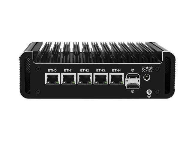 Micro Firewall Appliance, Mini PC, pFsense Plus, HUNSN RJ39, Intel Alder  Lake-N 12th Gen N100, Mikrotik, OPNsense, VPN, Router PC, 5 x 2.5GbE  I226-V,