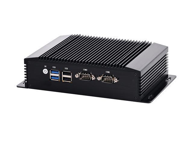 Fanless Industrial Computer, IPC, Mini PC, HUNSN IM12, Intel N100, Windows  11 Pro or Linux Ubuntu, AC WiFi, BT, 4 x USB, 2 x COM, 2 x LAN, DP, 2 x