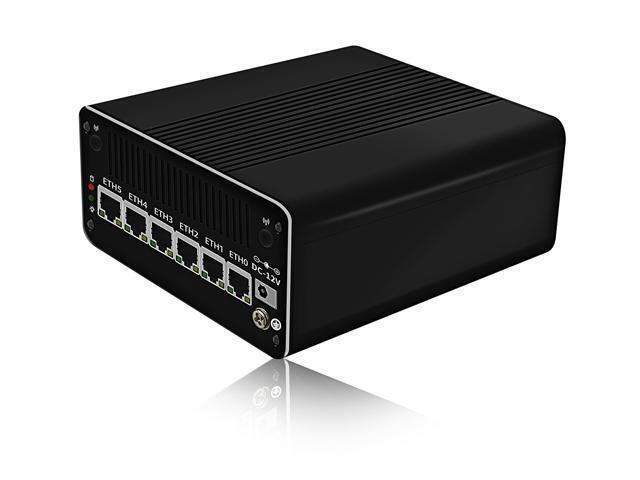 HUNSN RJ02 Mini PC Firewall - N5105, 4x2.5GbE I225-V B3, 8GB RAM, 256GB SSD, SIM Slot, PFsense/OPNsense/Untangle, AES-NI