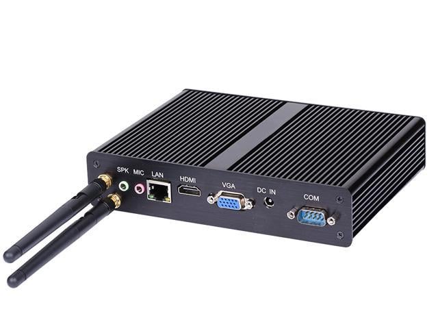 Fanless Mini PC, Desktop Computer, HUNSN BM10, Intel Celeron N2920 N2940,  HTPC, Nano Kodi Box, Windows 11 or Linux Ubuntu, 2 x COM, VGA, HDMI,  USB3.0,