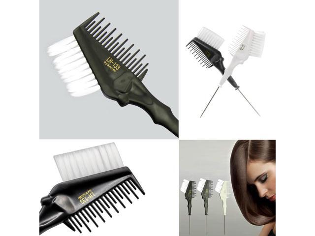 Pro Metal Tail Tip Hair Coloring Comb Double Use Salon Hair Dye