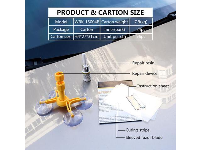 Cracked Glass Repair Kit Windshield Glass Scratch Kits Diy Car Window Tools