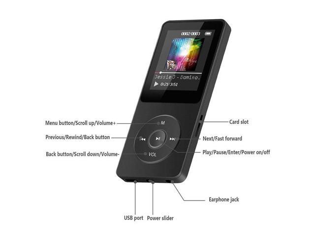 Portable Multifunction 8GB 70 Hours Playback Lossless Sound Music AVI MP3 Player