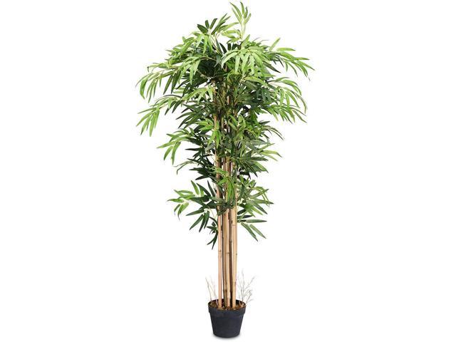 5 Feet Artificial Bamboo Silk Tree Indoor Outdoor Decorative Planter Newegg Com