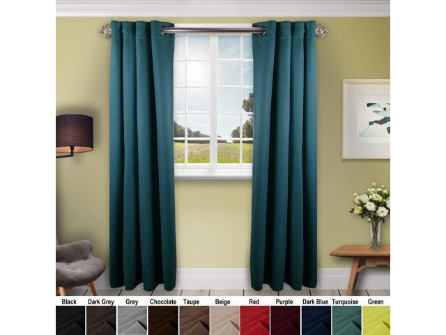 Premium Heavy Duty Room Darkening Curtain With Grommet 1 Panel