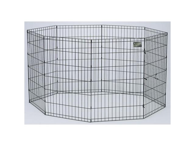 Midwest Container Black Exercise Pen With Step Thru Door 24x36 In
