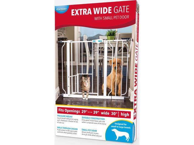Carlson Pet Extra Wide Walk Through Gate W Door 891618001356