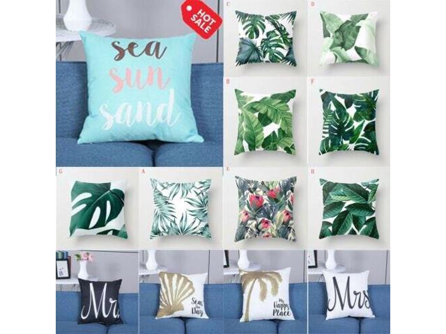 45x45cm Pillow Case Modern Home Decorative Trees And Flowers
