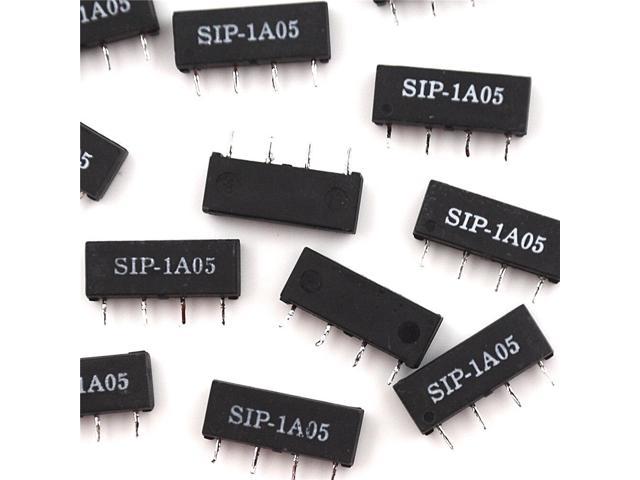 20Pcs 5V Relay SIP-1A05 Reed Switch Relay 4PIN for PAN CHANG Relay AAWRD
