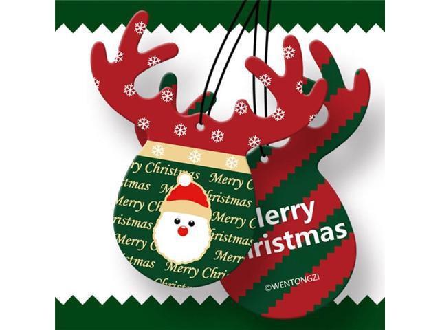 Christmas Car Air Freshener Cute Antlers Fragrance Papers Car Hanging Perfume Auto Decor Tools Car Diffuser Car Air Vent Smell