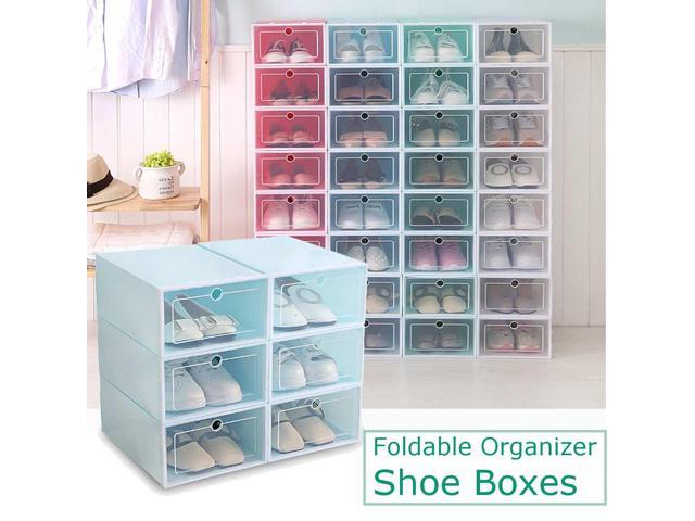 Collapsible Shoe Storage Boxes 