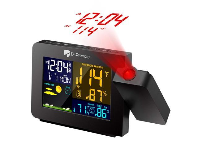 Dr Prepare Projection Alarm Clock Digital Clock Projector