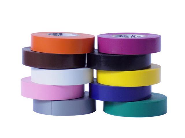 Wod Tape Wod ETC766 Professional Grade General Purpose Rainbow Electrical Tape UL/CSA Listed Core Vinyl Rubber Adhesive Electrical Tape: 3/4inch x 66F