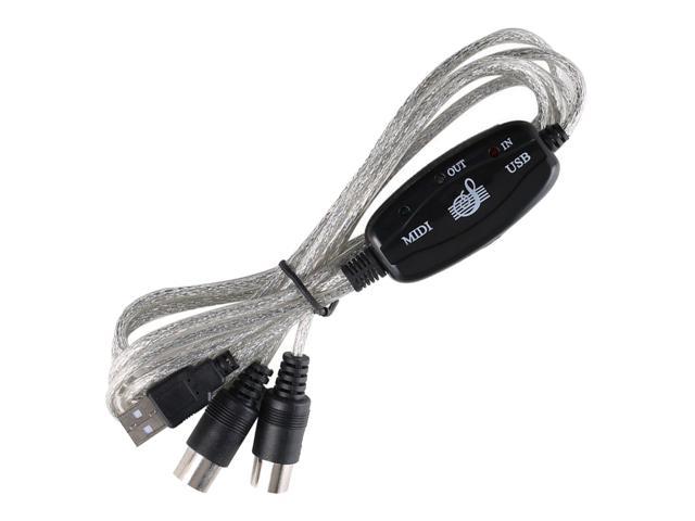 New Usb In Out Midi Interface Cable Converter To Pc Music Keyboard