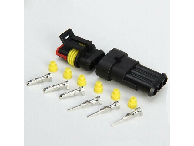 10 Kits 2 Pin Way Sealed Waterproof Electrical Wire Connector Plug Car Auto“Sets