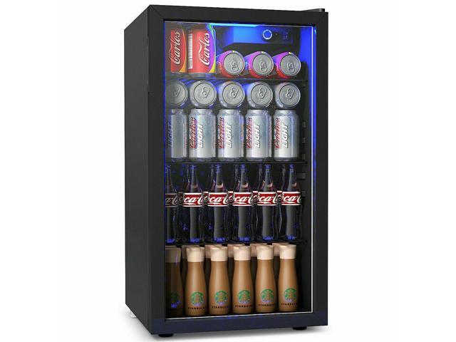 120 Can Beverage Refrigerator Beer Wine Soda Drink Cooler Mini