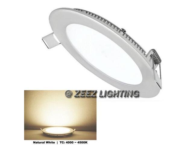 Natural White 9w 6 Round Led Recessed Ceiling Panel Down Light