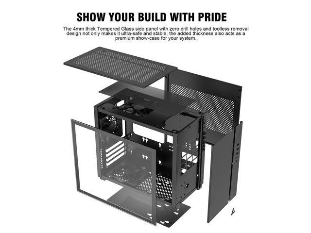 Montech Sky One Mini  High Airflow   Fine Mesh   Tempered Glass Itx 