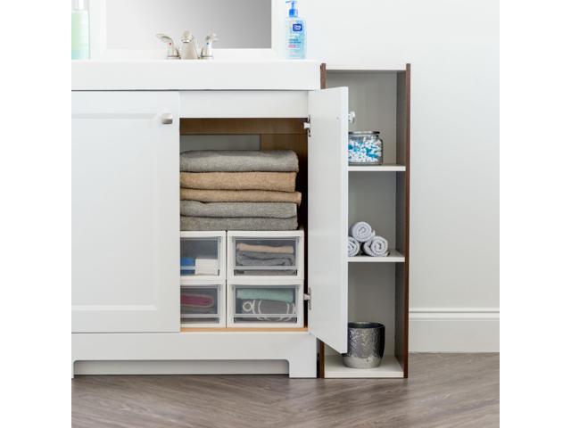 Iris 7 Quart Stacking Drawer 8 Pack White Newegg Com