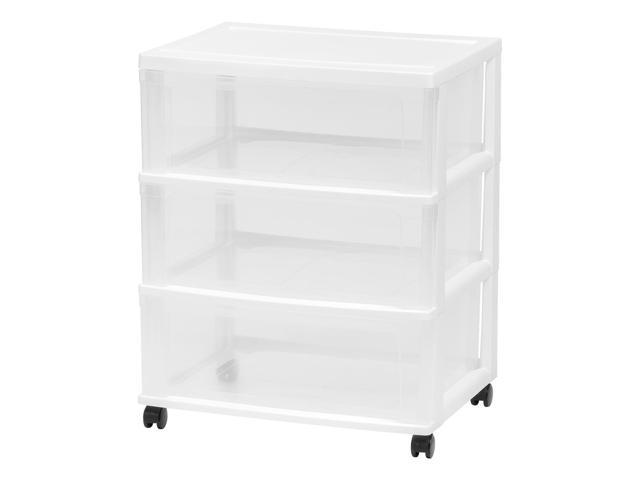 Photo 1 of IRIS 3 Drawer Wide Chest, 1 Pack, White