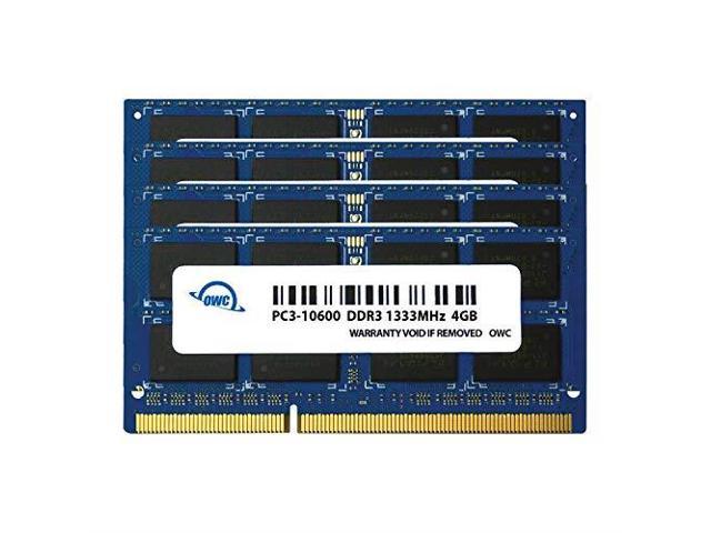 OWC 16GB ( 4x4GB ) PC3-10600 DDR3 1333MHz SODIMM 204 Pin Memory