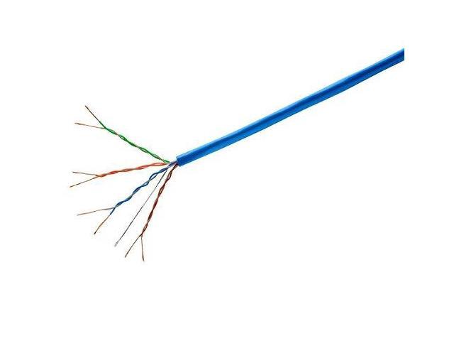 Blue 24AWG Pure Bare Copper Wire Stranded CM Network Internet Cord Monoprice Cat6 Ethernet Bulk Cable 1000ft UTP 550Mhz