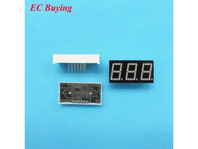 5Pcs Red 7-Segment 3-Bit 0.56/" LED Digital Display Tube Common Anode