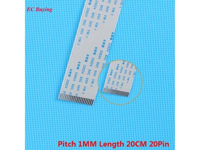 15cm 26Pin 1mm 0.5mm Pitch FFC Flexible Flat Cable Same Side AWM 20624 80C 60V 