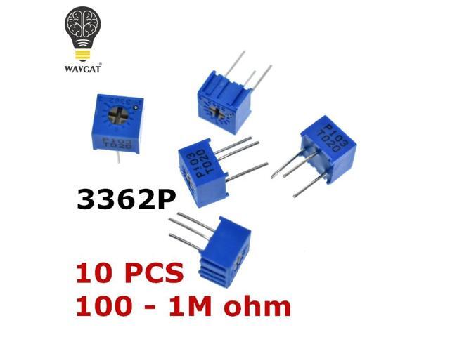 100pcs 50 ohm 3362 Trimmer Trim Pot Potentiometer New 100pcs 50 ohm 3362 Trimmer Trim Pot Potentiometer New