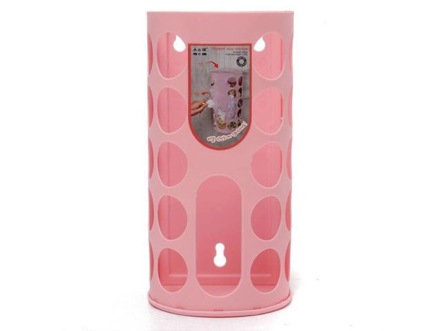 Elegant Life Ping Plastic Carrier Bags Bag Storage Holder Dispenser Rack Pink Newegg Com