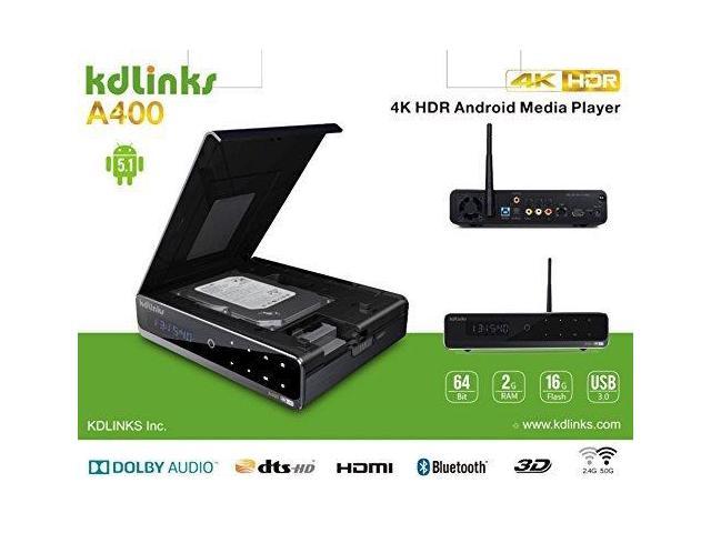 KDLINKS A400 4K Android Quad Core 3D Smart H.265 HD TV Media Player