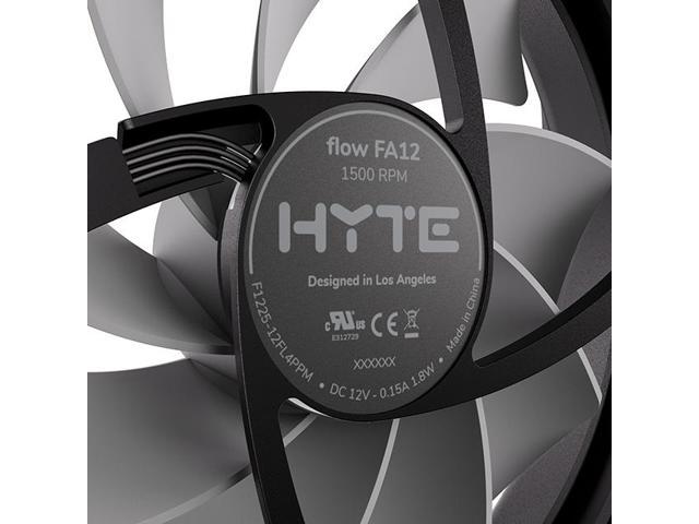 HYTE Flow FA12 Triple Fan Pack (120mm), High Performance PWM Case Fan,  1500RPM, 4-PIN, White