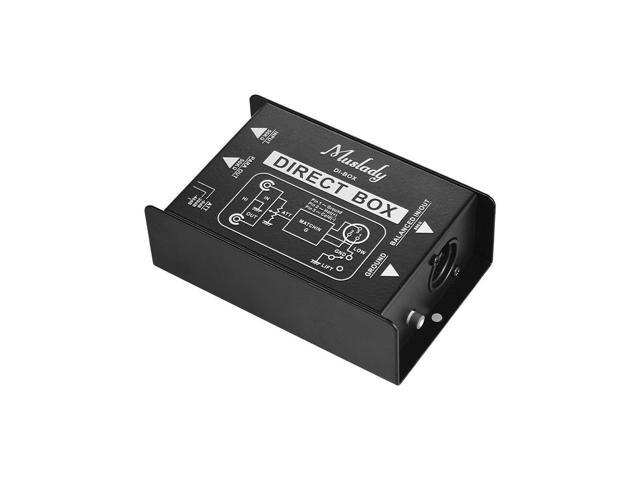 Muslady Single Channel Passive DI Box Direct Injection Audio Box ...