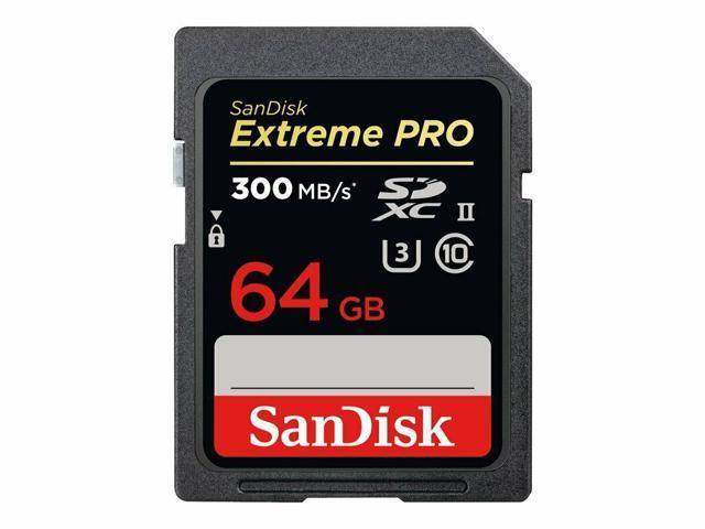 Sandisk карта памяти sdxc extreme pro sdxc uhs ii 300mb s 64gb