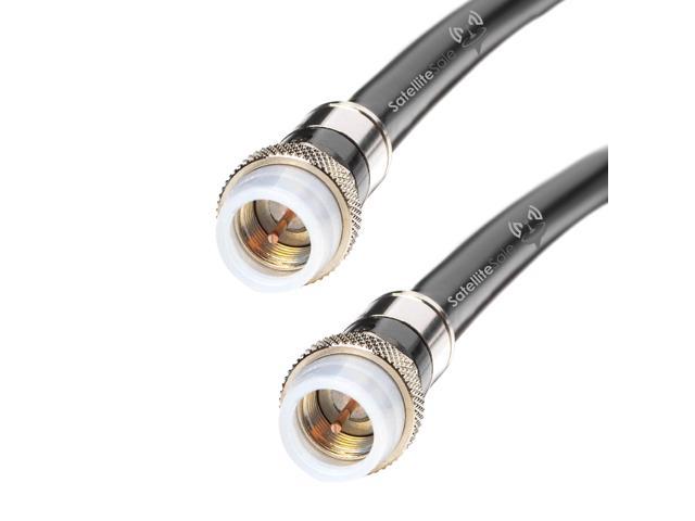 50 Ft Rg6 Cable Black Outdoor Coaxial Cable Neweggca