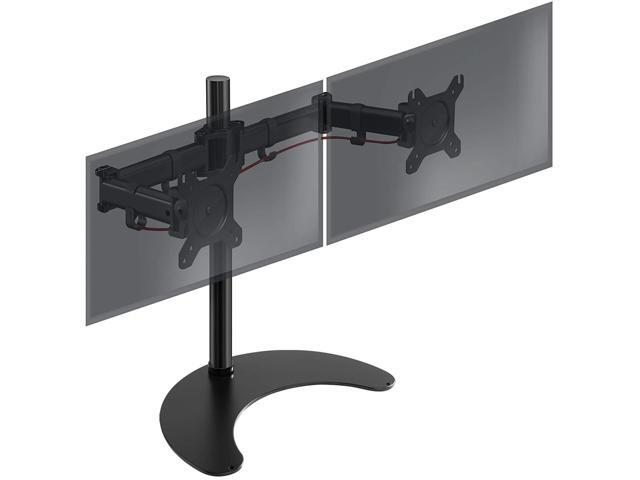 Dual Monitor Stand Mount Double Arm Computer For 13 To 27 Inch LCD LED Screens