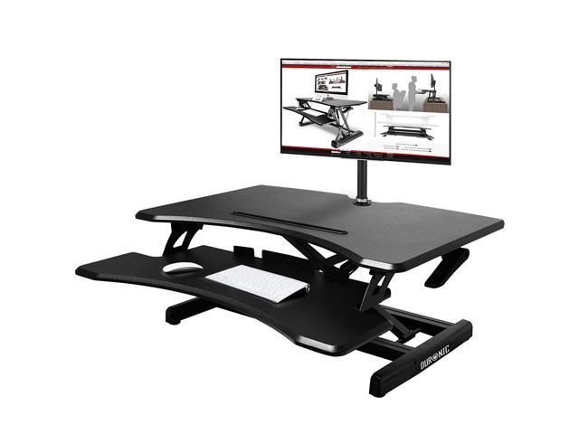 Duronic Sit Stand Desk Dm05d16 Height Adjustable Office