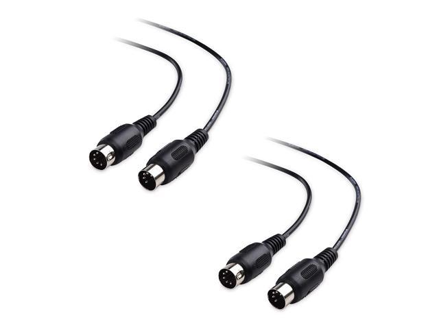 Cable Matters 2-Pack 5 Pin DIN MIDI Cable, 5 Pin MIDI Cable - 6 Feet