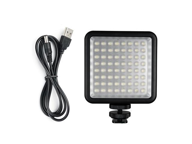SUPON 64 LED Light Panel,Ultra-Bright Portable Dimmable Continuous Video Lighting Compatible All DSLR Cameras,Camcorder,Studio,Outdoors,Photography USB to DC Cable