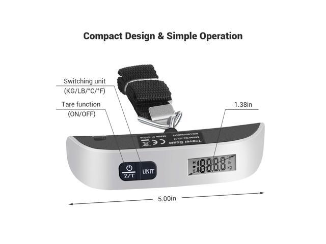 Etekcity ELL11: Luggage Scale with Rubber Paint & Temperature