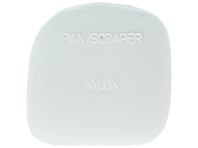 Fox Run 2 1/2 x 2 1/2 White Nylon Pan Scraper - 2/Set