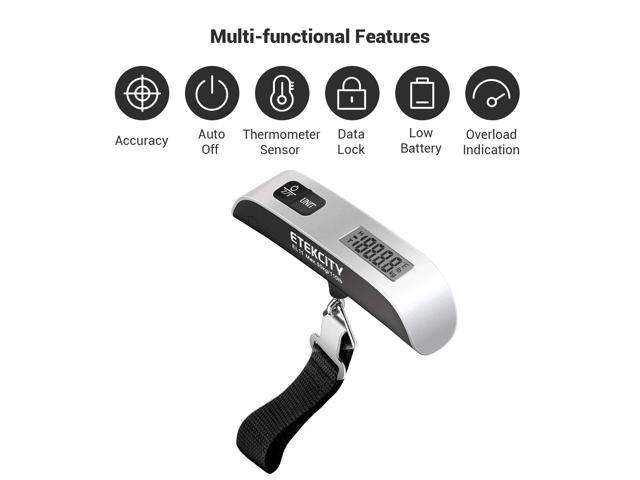 Etekcity ELL11: Luggage Scale with Rubber Paint & Temperature