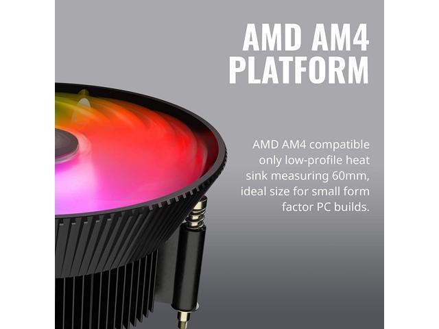 MF120 120mm ARGB Fan Cooler Master A71C Addressable RGB CPU Air Cooler for AMD Ryzen w/ Anodized Black Aluminum Fins AMD Ryzen Copper Insert Base 