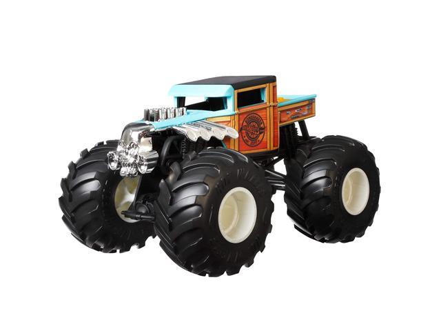 Hot Wheels Monster Trucks Bone Shaker die-cast 1:24 Scale Vehicle with  Giant Wheels for Kids Age 3 to 8 Years Old Great Gift Toy Trucks Large  Scales