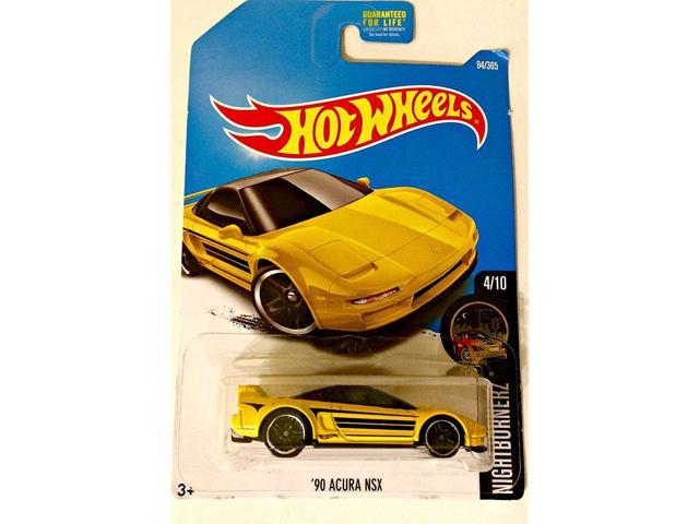 Hot Wheels '90 Acura NSX Blue Yellow Nightburnerz Then And Now Classic JDM