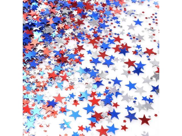 4TH OF JULY FOIL STARS PATRIOTIC TABLE DECORATION 