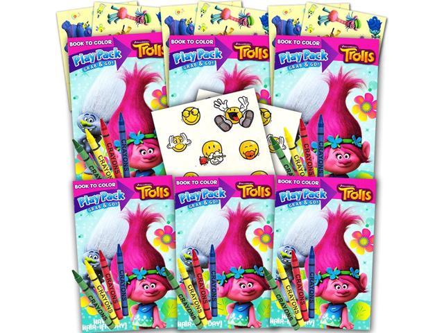 Download Trolls Ultimate Party Favors Packs 6 Sets With Stickers Coloring Books And Crayons Party Supplies Newegg Com