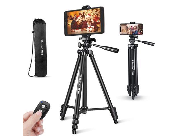 Extendable Cell Phone Tripod with Wireless Remote & Phone Holder UBeesize 67 Phone Tripod Stand & Selfie Stick Tripod Aluminum Lightweight Tripod for iPhone/Android Phone/Camera/GoPro 
