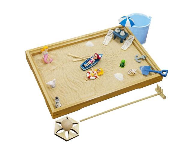 Details about   Mini Beach Zen Garden Accessories-Kit Desktop Sandbox Tools Bamboo Rake 